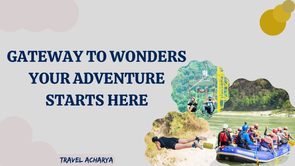Adventure sports in Rishikesh like rafting and bungee jumping