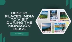 best places to visit in India in monsoon period with lush green hills, waterfalls, and landscapes