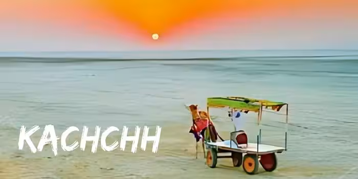 Panoramic view of the White Desert and folk music at Rann Utsav in Kutch.