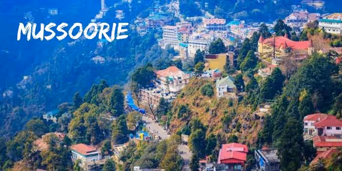 Vibrant hues of Mussoorie Winterline during sunset with Alpine vegetation and a dreamy Winterline view.